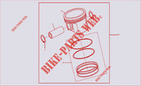 PISTON AND RINGS for Royal Enfield BULLET 500 EURO 3