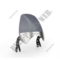 TALL TINTED FLY SCREEN for Royal Enfield INTERCEPTOR 650 TWIN EURO 4