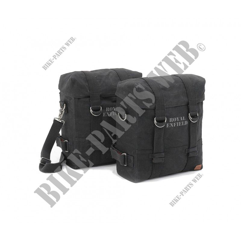 SOFT PANNIERS BLACK for Royal Enfield CLASSIC 500 REDDITCH