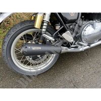 SCORPION ROYAL ENFIELD EXHAUST BLACK for Royal Enfield CONTINENTAL GT 650 EURO 4